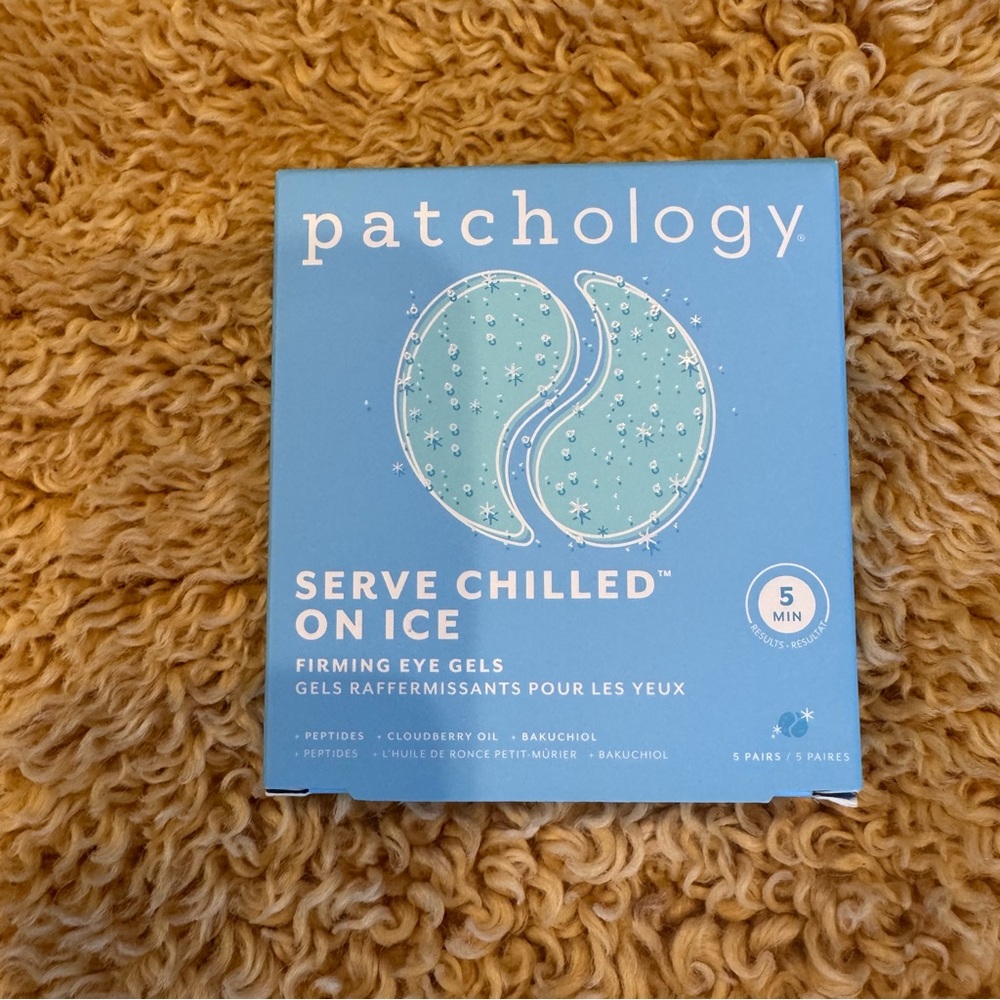 NIB New Patchology Serve Chilled On Ice Cooling & Firming Under Eye Gel Patches